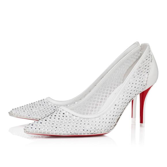 Christian Louboutin Shoes - Christian Louboutin Apostropha Mesh Strass Pumps 80mm Black Crystal | New in Box
